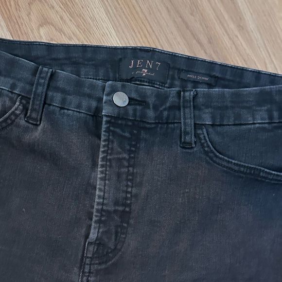 Ankle Skinny Jeans gray size 12 Jen7 - Picture 5 of 7
